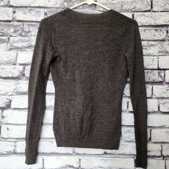 Vintage y2k The Limited Gray V Neck Sweater - M - Picture 2 of 4